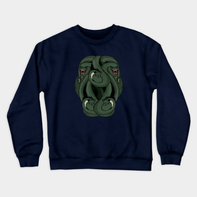 A sheild of snakes Crewneck Sweatshirt by Flush Gorden